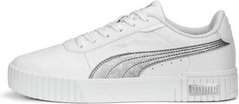 PUMA Carina 2.0 Space Met Dames Sneakers White MatteSilver Silver