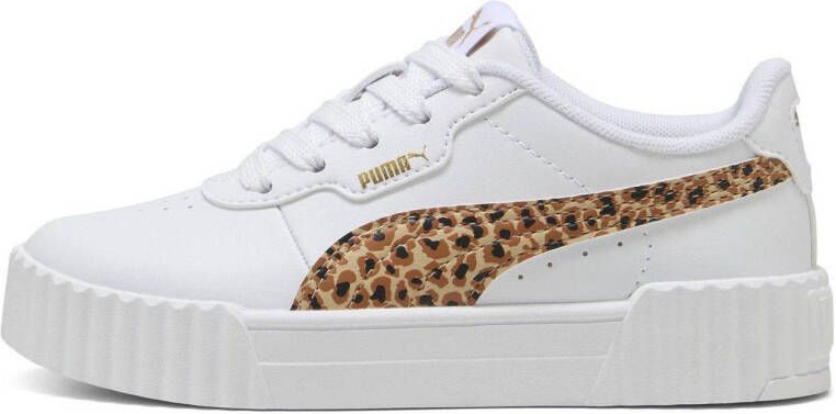 PUMA Carina 3.0 Animal PS Sneakers White-Light Sand- Gold