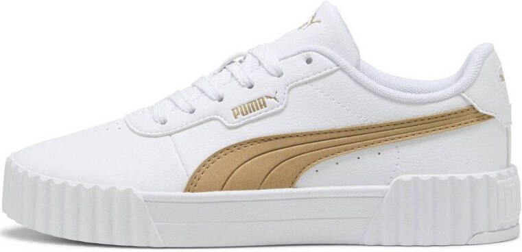 Puma Carina 3.0 Aqua Metallics sneakers wit zand goud