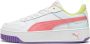 Puma Carina Street leren sneakers wit koraalrood paars Meisjes Leer Meerkleurig 35.5 - Thumbnail 1