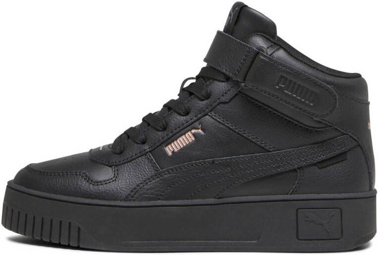 Puma Carina Street Mid sneakers wit lichtroze