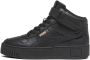 PUMA Carina Street Mid Dames Sneakers Black- Black-Rose Gold - Thumbnail 1