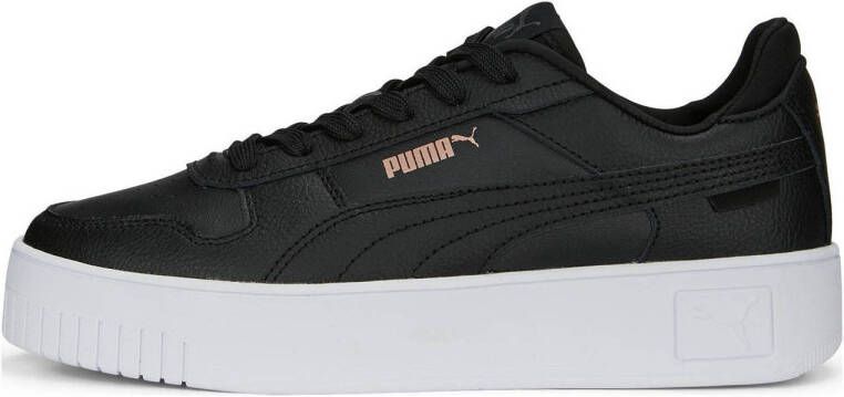 PUMA Carina Street Dames Sneakers Black- Black-Rose Gold- White