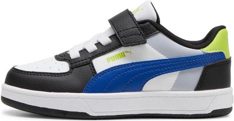 Puma Caven 2.0 Block sneakers wit blauw groen Jongens Meisjes Imitatieleer 28