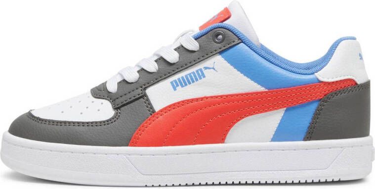 Puma Caven 2.0 Block sneakers wit rood blauw Imitatieleer 35.5