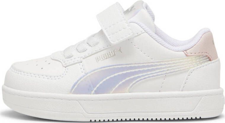 Puma Caven 2.0 Holo 2.0 sneakers wit lila zilverkleurig Jongens Meisjes Imitatieleer 25