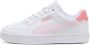 Puma Caven 2.0 sneakers wit roze koraalrood Jongens Meisjes Imitatieleer 35.5 - Thumbnail 1