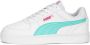 PUMA Caven Jr Unisex Sneakers White Mint GlowingPink - Thumbnail 1