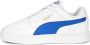 PUMA Caven Jr Unisex Sneakers White RoyalSapphire Gold - Thumbnail 1
