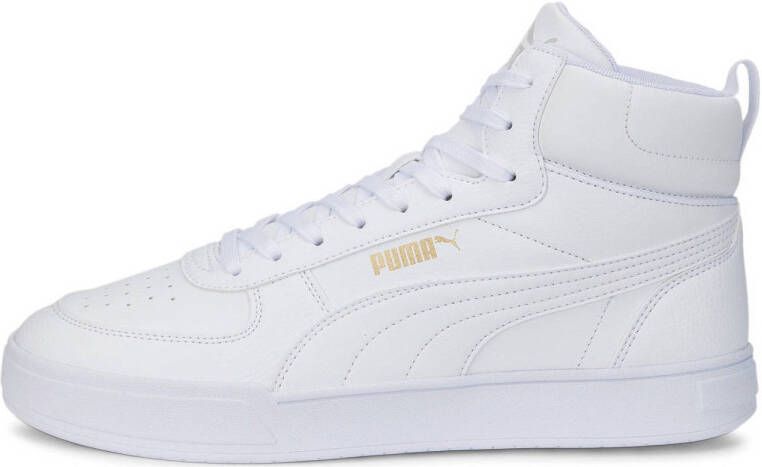 PUMA Caven Mid Unisex Sneakers White TeamGold GrayViolet
