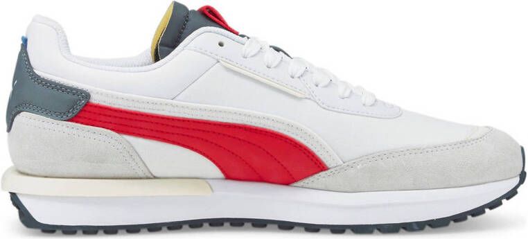 PUMA SELECT City Rider Electric Sneakers Heren Nimbus Cloud Puma White High Risk Red