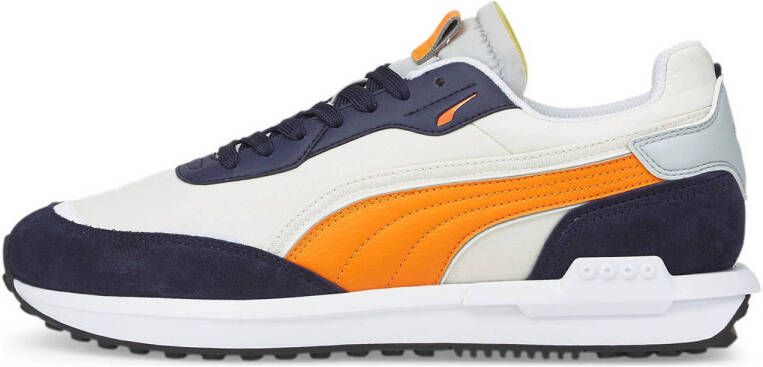 Puma City Rider Electric sneakers donkerblauw lichtblauw oranje