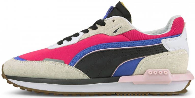 Puma City Rider sneakers grijs fuchsia paars