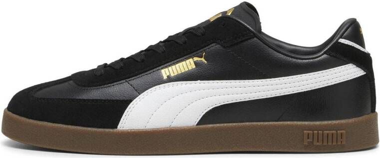 Puma Sneakersy skórzane z obszyciem w kontrastowym kolorze model Club II Era