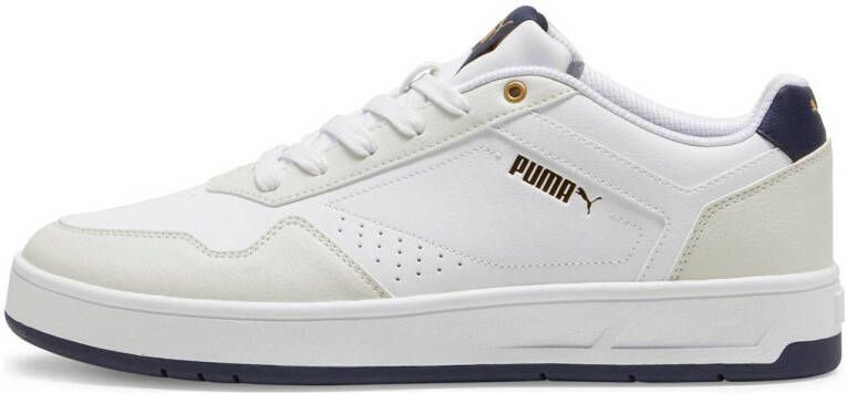 Puma Court Classic sneakers wit lichtgrijs donkerblauw