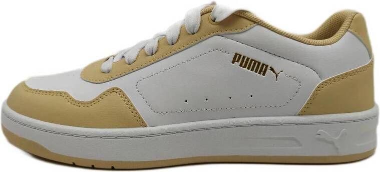 Puma Court Classy sneakers wit okergeel