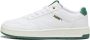 Puma Klassieke Court Sneaker met Groene en Gouden Accenten White Heren - Thumbnail 1