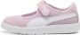 Puma Courtflex V3 Lina V sneakers met opening en klittenband roze wit - Thumbnail 1