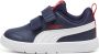 Puma Courtflex V3 V sneakers donkerblauw wit rood - Thumbnail 1