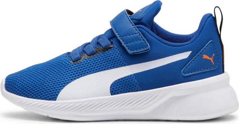 Puma Flyer Runner V PS sneakers kobaltblauw wit zwart Jongens Mesh Meerkleurig 33