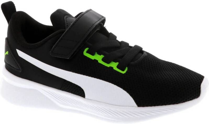 Puma Flyer Runner V PS sneakers zwart geel wit Jongens Mesh Meerkleurig 30