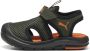 Puma Fun Racer Sandal Mesh V sandalen olijfgroen zwart oranje - Thumbnail 1