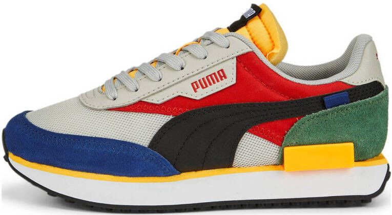 Puma Futere Rider Splash sneakers grijs blauw rood