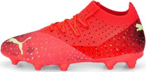 PUMA Future 3.4 Gras Kunstgras Voetbalschoenen (MG) Kids Oranje Lichtgroen