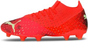 PUMA Future 3.4 Gras Kunstgras Voetbalschoenen (MG) Oranje Lichtgroen