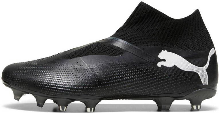 PUMA Future 7 Match+ Veterloze Gras Kunstgras Voetbalschoenen (MG) Zwart Wit Donkergrijs