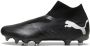 PUMA Future 7 Match+ Veterloze Gras Kunstgras Voetbalschoenen (MG) Zwart Wit Donkergrijs - Thumbnail 1