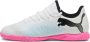 Puma Future 7 Play It Jr. zaalvoetbalschoenen wit roze zwart Imitatieleer 33 - Thumbnail 1