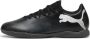 PUMA Future 7 Play Zaalvoetbalschoenen (IN) Zwart Wit Donkergrijs - Thumbnail 1