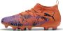 Puma Future 8 Match Creativity FG AG junior voetbalschoenen oranje zwart paars - Thumbnail 1