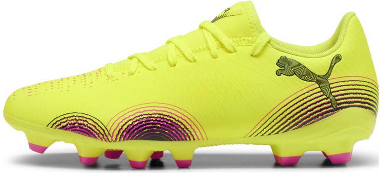 Puma FUTURE 8 PLAY FG AG senior voetbalschoenen geel zwart oranje