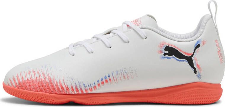 PUMA FUTURE 8 PLAY IT Jr Unisex Sportschoenen White- Black-Glowing Red