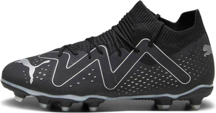 Puma Future Match voetbalschoenen zwart zilver Imitatieleer 35