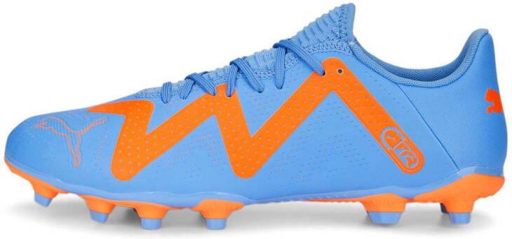 PUMA Future Play Gras Kunstgras Voetbalschoenen (MG) Blauw Oranje Wit