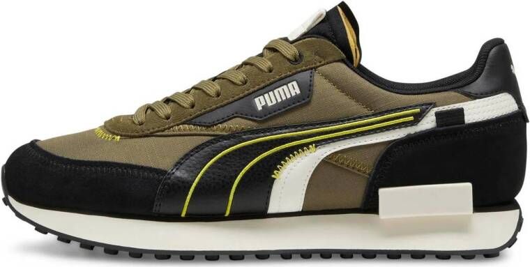 Puma Future Rider Displaced sneakers olijfgroen zwart ecru
