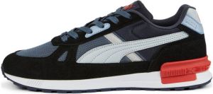 Puma Graviton Pro sneakers zwart wit grijsblauw rood