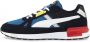 Puma Graviton Pro sneakers zwart wit kobaltblauw rood - Thumbnail 1