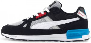 Puma Graviton Pro sneakers zwart wit lichtgrijs zilver blauw