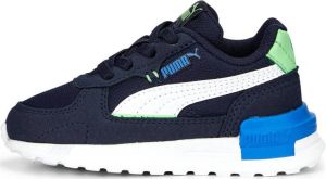 Puma Graviton sneakers donkerblauw wit groen