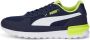 Puma Stijlvolle blauwe sneaker met gele en witte accenten Blauw Dames - Thumbnail 1