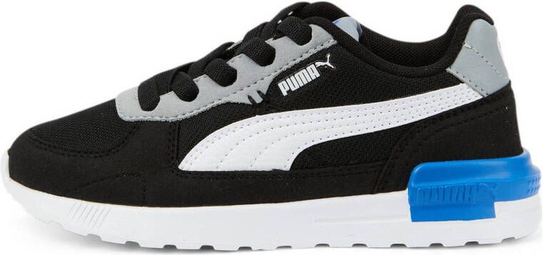 Puma Graviton sneakers zwart wit kobaltblauw