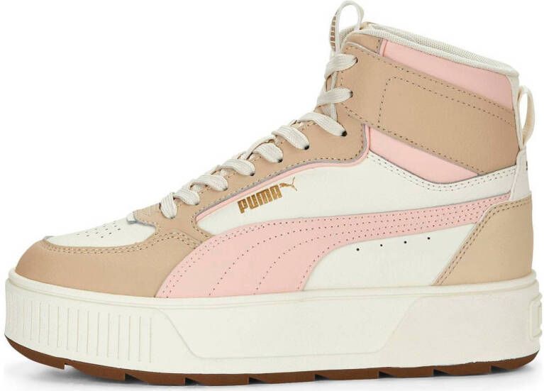 PUMA Karmen Rebelle Mid Sneakers Hoog beige