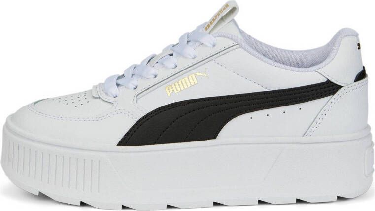 Puma Kar Rebelle Unisex Schoenen Wit Maat: 35.5 Leer Foot Locker