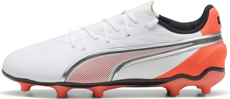 PUMA king match fg ag jr Voetbal schoen firm ground Wit