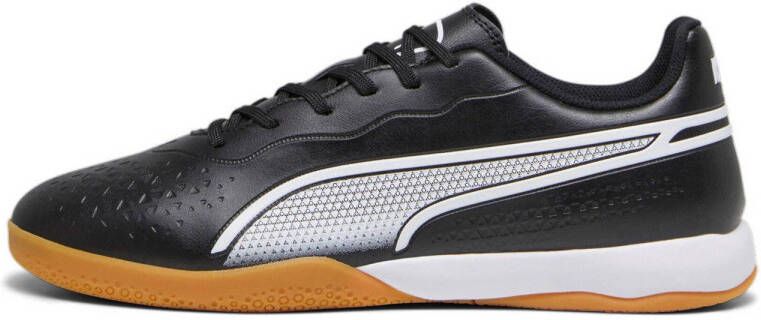 Puma King Match Senior zaalvoetbalschoenen zwart wit