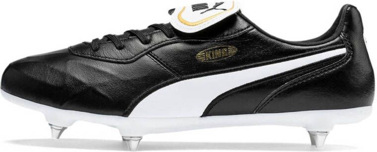 Puma King Top SG voetbalschoenen zwart wit